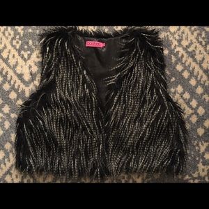 Faux fur vest